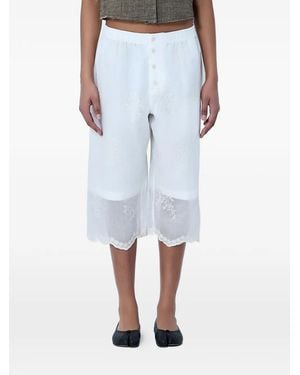 Our Legacy Laced Knee-Length Shorts - Blue