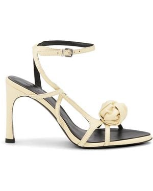 ROTATE BIRGER CHRISTENSEN Knot Sandalen Aus Leder - Weiß