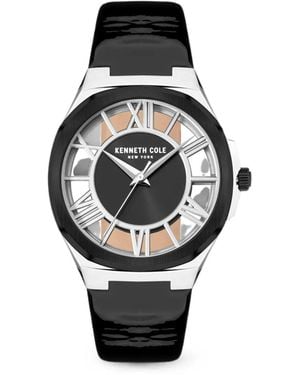 Kenneth Cole Montre Skeleton Mm - Black