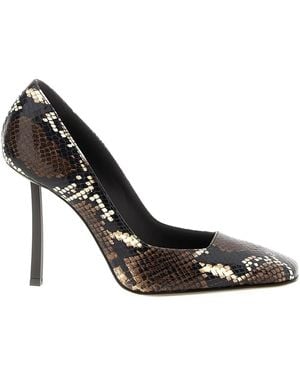Le Silla 100Mm Vittoria Python-Print Pumps - Black