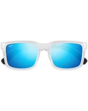 Maui Jim Sonnenbrille Mit Eckigem Gestell - Blau
