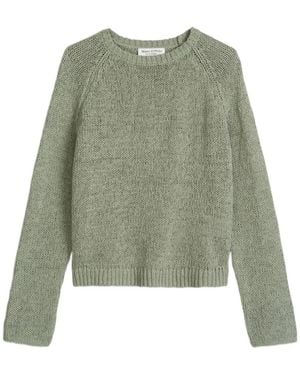 Marc O' Polo Oversize Long-Sleeve Knit Jumper - Green