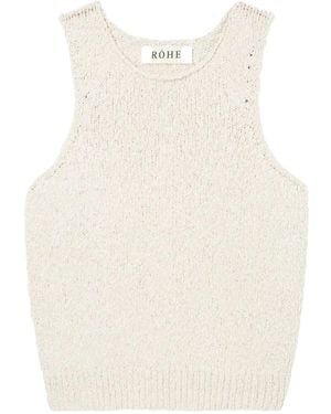 Rohe Textured Sleeveless Top - Natural