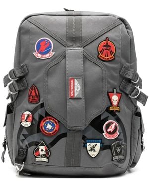 Sprayground Top Gun Patches Dlx Backpack - Grey