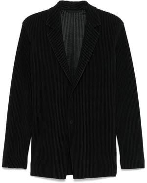 メンズ Homme Plissé Issey Miyake Rb Stripes 2 ジャケット ブラック