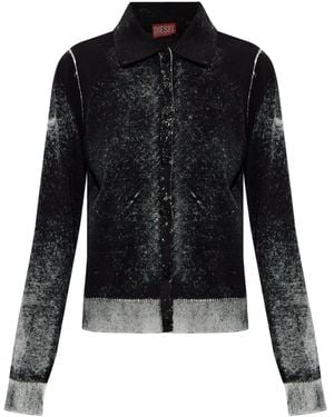DIESEL M-Loren Buttoned Cardigan - Black
