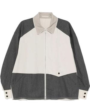 CROQUIS Colour-Block Jacket - Natural