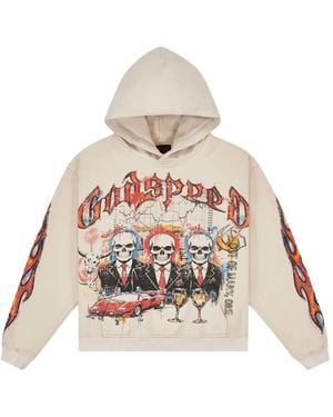 Godspeed Ath Graphic-Print Hoodie - White