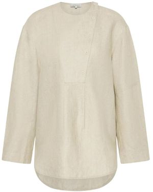 Lee Mathews Geknöpfte Bluse - Weiß