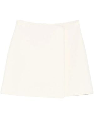 Ermanno Scervino Wool Mini Skirt - White