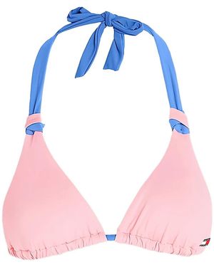 Tommy Hilfiger Colour-Block Bikini Top - Pink