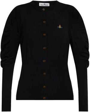 Vivienne Westwood Eli パフスリーブ カーディガン - ブラック