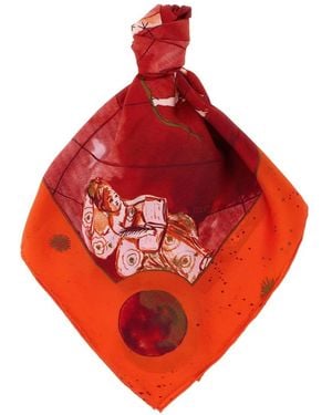 Diane von Furstenberg Foulard Zodiac Flag - Rosso