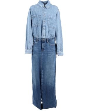 7 For All Mankind Buttoned Maxi Dress - Blue