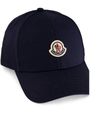 Moncler Cappello Da Baseball Con Applicazione - Blu