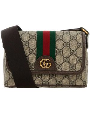 Gucci Printed Mini Ophidia Crossbody Bag - Black