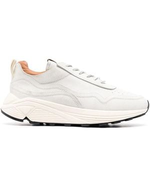 Buttero Piping-Detail Low-Top Trainers - White