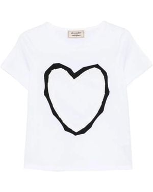 ALESSANDRO ENRIQUEZ Heart-Motif T-Shirt - Blue