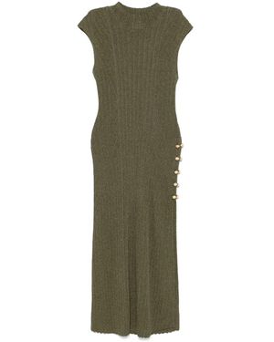Aje. Leandra Knit Midi Dress - Green