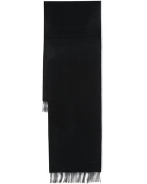 ZEGNA Pashmina con logo bordado - Negro
