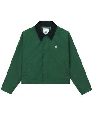 Chocoolate Jacke Mit Cordkragen - Grün