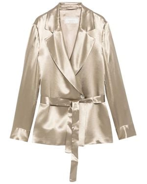 Peserico Satin Blazer - Natural
