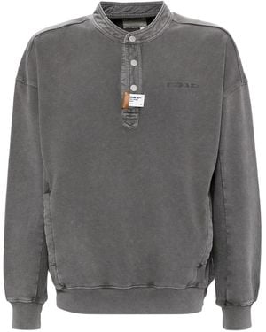 Musium Div. Henley Sweatshirt - Grau