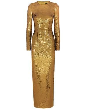 Dolce & Gabbana Sequinned Mermaid Gown - Metallic