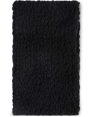 Yohji Yamamoto Braga De Cuello Tejida A Mano - Negro