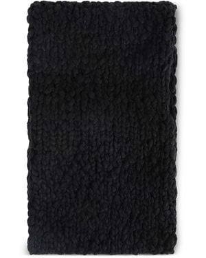 Yohji Yamamoto Hand-Woven Knit Snood - Black