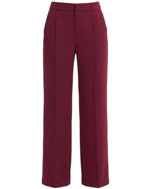 Cinq À Sept Pantalon Calla À Plis Nervurés - Red