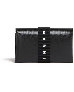 Marni Portemonnaie Mit Logo-Riemen - Schwarz