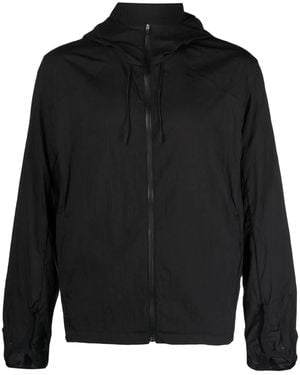 Post Archive Faction PAF Ripstop Texture Hooded Zip-Up Jacket - Black