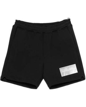 Low Brand Logo-Patch Shorts - Black