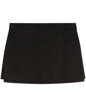 Sportmax Button Shorts - Black