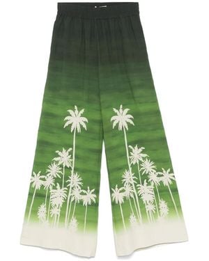 Maison La Plage Ausgestellte Como Hose - Grün
