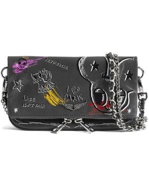 Zadig & Voltaire Rock Mini Humberto Clutch - Grey