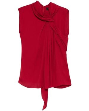 Lanvin Draped Blouse - Red