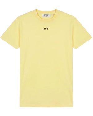 Off-White c/o Virgil Abloh T-Shirt À Logo Imprimé - Yellow
