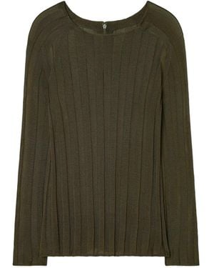 Tory Burch リブニット セーター - グリーン