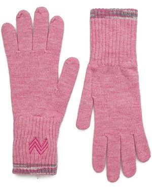 Missoni Logo-Embroidered Gloves - Pink