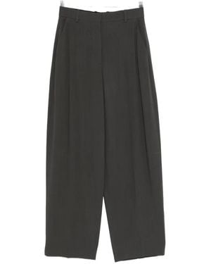 TOTEME High-Waist Wide-Leg Pants - Gray