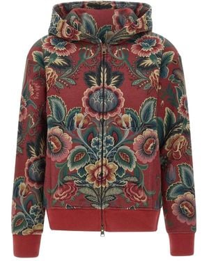 Etro フローラル パーカー - レッド