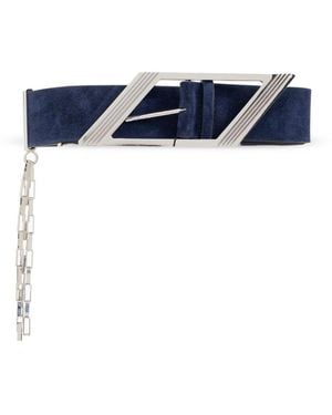 The Attico Chain Detail Belt - Blue