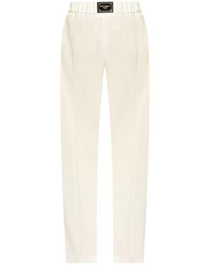 Dolce & Gabbana High-Waisted Trousers - White