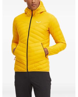Salewa Doudoune Brenta À Capuche - Yellow