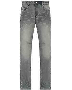 RTA Bryant Cross-Stitch Skinny Jeans - Grey