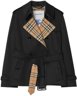 Burberry Lakefield Trenchjacke Aus Gabardine - Schwarz