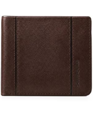 Piquadro Portafoglio Bi-Fold Con Logo - Marrone