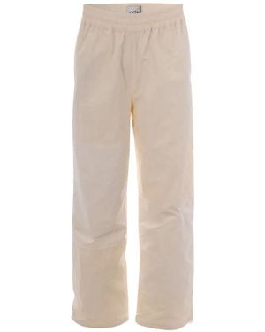 Arte' Elastic-Waistband Trousers - Natural